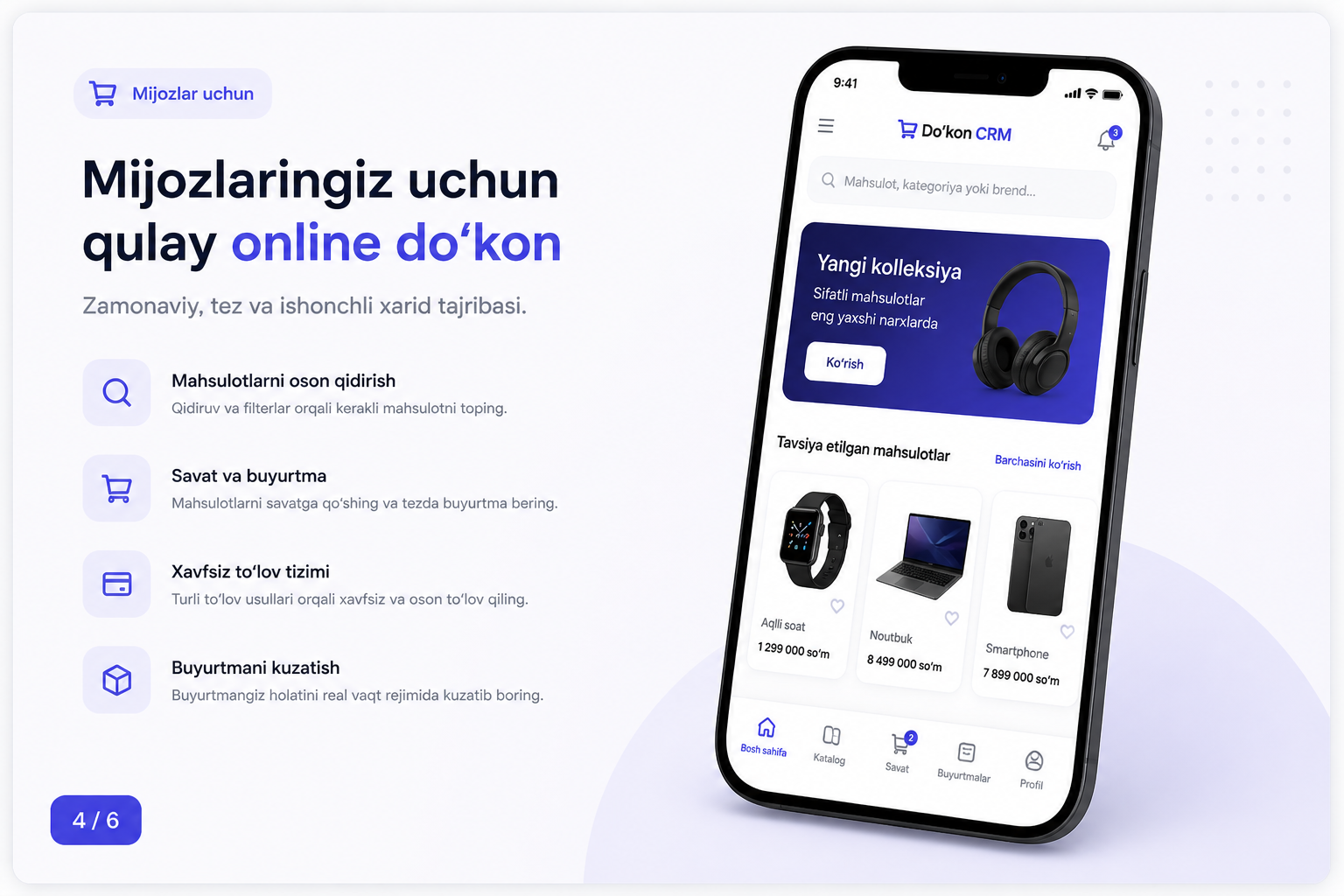 Do‘kon CRM & Shop 5